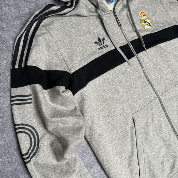 REAL MADRID LA LIGA LEGENDS FOOTBALL SOCCER JACKET ADIDAS MENS sz XL - Picture 3 of 8